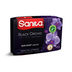 Sanita Hand Soap Bar Black Orchid Scent - Paraben Free, Cruelty Free 125gm
