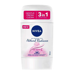 Nivea Natural Radiance 48H Antiperspirant Deodorant Stick with Vitamin C for Women 50ml