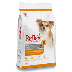 Reflex Dry Food with Chicken & Rice for Small Breed Adult Dogs 3KG