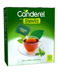 Canderel Low Calorie Sweetener Sachets with Stevia