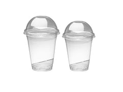 Cosmoplast Clear 12oz Disposable Plastic Cups 50pcs