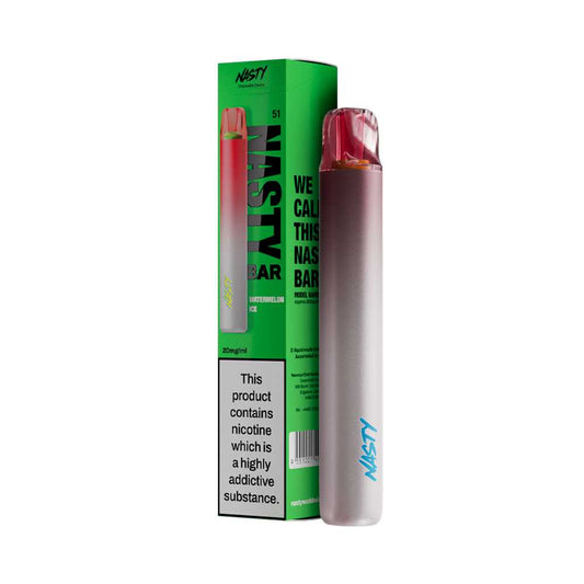 Nasty Bar Rechargeable Disposable Vape Watermelon Ice Flavor (20mg/ml)