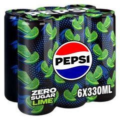 Pepsi Black Lime No Sugar 330ml