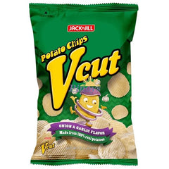 Jack& Jill V Cut Potato Chips Onion Garlic 60gm