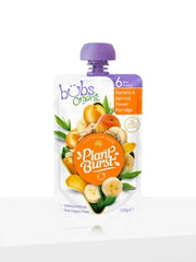 Bubs Organic Baby Puree Banana&apricot Power Porridge 120gm
