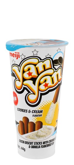 Meiji Yan Yan Biscuit Fingers With Cookies & Cream