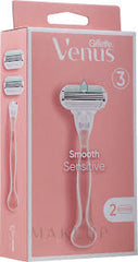 Gillette Venus Smooth & Sensitive 3 Razor With Cartridges