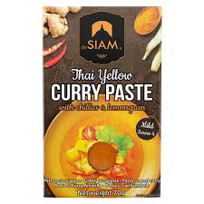 De Siam Thai Yellow Mild Curry Paste With Chilies&lemongrass 70gm