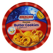 AMC CAKES BUTTER COOKIES TIN RED 454G