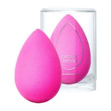 Or Bleu Velour Glance Pink Flat Edge Beauty Blender Sponge