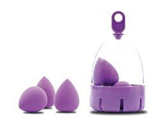 Or Bleu Velour Glance Mini Purple Beauty Blender Sponges 3Per Pack