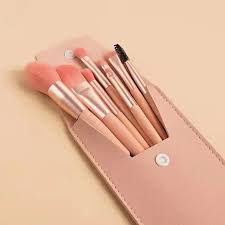 Or Bleu Professional Beauty Essentials Makeup Brush Set With Peach Case Ct-686
