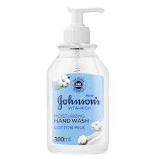 Johnsons Vita Rich Moisturizing Hand Wash Cotton Milk Scent 300ml OTR