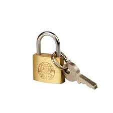 World Ball 40mm Hardened Brass Padlock With Keys