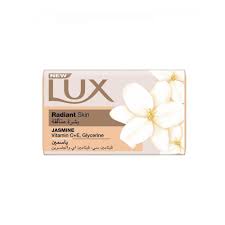 Lux Radiant Skin Soap Bar Jasmine Scent With Glycerine & Vitamins C & E 75gm