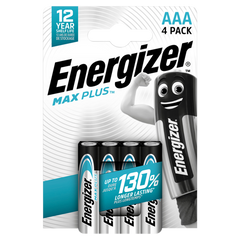 Energizer Max AAA Alkaline Batteries 4Per Pack