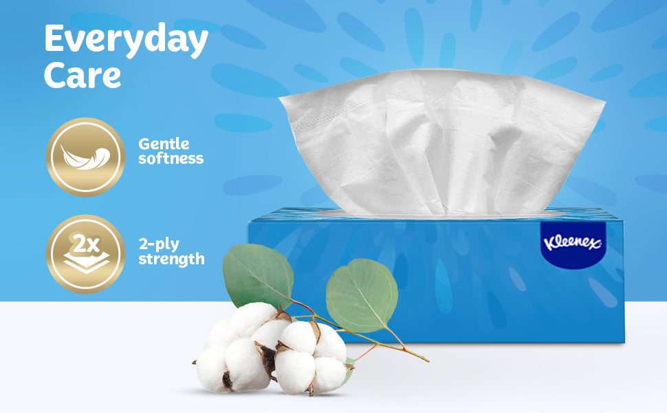 Kleenex Daily Care Facial Tissues 2ply 150 Tissues