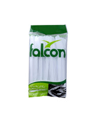 Falcon White Disposable Plastic Knives