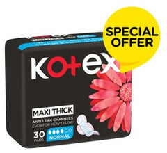 Kotex Maxi Pads Normal+wings 30Pad