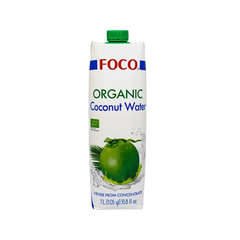 Foco Organic Coconut Water 1ltr
