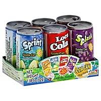 Kidsmania Soda Can Fizzy Candies Assorted Flavors (6 Pieces)