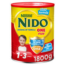 Nido One Plus Growing Up Milk Formula For Toddlers (1-3 Years) - No Added Sucrose