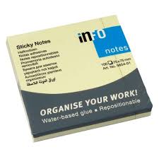 Info Sticky Notes (75x75mm) 100 Sheets