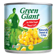 Green Giant Sweet Corn No Sugar 340gm