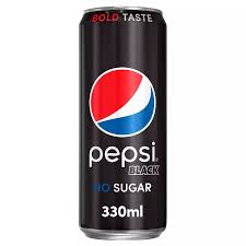 PEPSI BLACK NO SUGAR 330ML