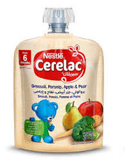 Nestle Cerlac Broccoli,parsnip,apple&pears 90gm