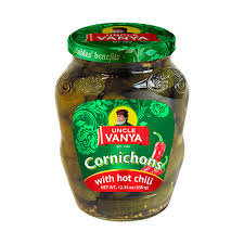 Uncle Vanya Pickled Cucumbers with Chili