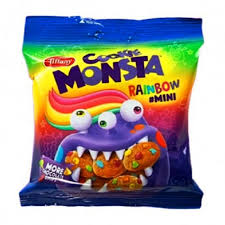 Tiffany Cookie Monsta Ranbow Mini Chocolate Chip Cookies 28gm