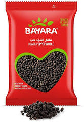 Bayara Whole Black Pepper With Grinder - No Added Artificial Flavors, No Added Artificial Colorants, No Added Artificial Preservatives
