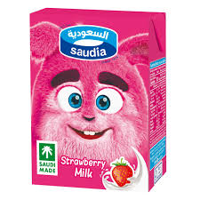 Saudia Long Life Strawberry Milk 200ml