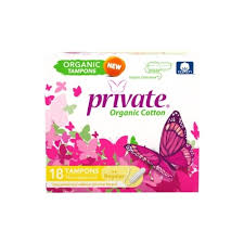 PRIVATER ORGANIC REGULAR 18 TAMPONS