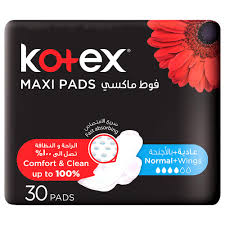 Kotex Maxi Pads Normal+wings