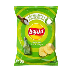 Lays Salt & Vinegar Potato Chips 110gm