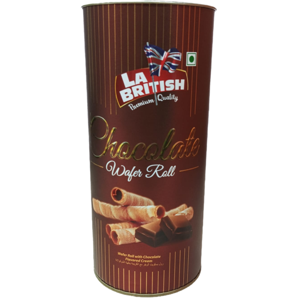 LA British Wafers Rolls Filled with Chocolate Cream 200GM