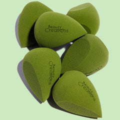 Or Bleu Velour Glance Green Flat End Beauty Blender Sponge