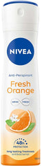 NIVEA ANTIPERSPIRANT 48H DEODORANT SPRAY FRESH ORANGE SCENT 150ML