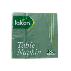 FALCON TABLE NAPKIN GREEN 33X33 50PC
