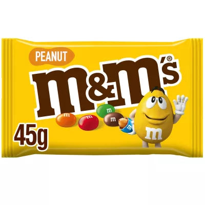 M&ms Chocolate Coated Peanuts 45 Gm