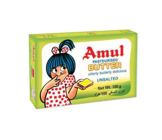 AMUL BUTTER UNSALTED 100GM