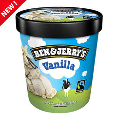 BEN & JERRY'S VANILLA ICE CREAM 473ML