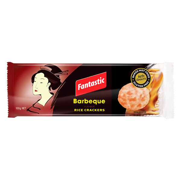 FANTASTIC RICE CRACKER BBQ 100GMS