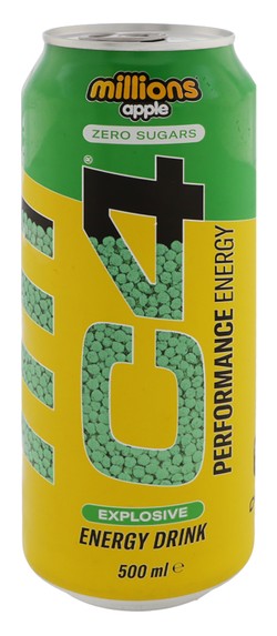 C4 Performance Millions Energy Drink Millions Apple Flavor - Sugar Free