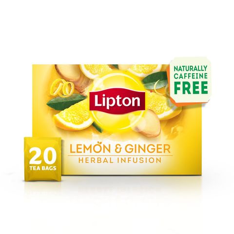 Lipton Lemon & Ginger Infused Herbal Tea Bags