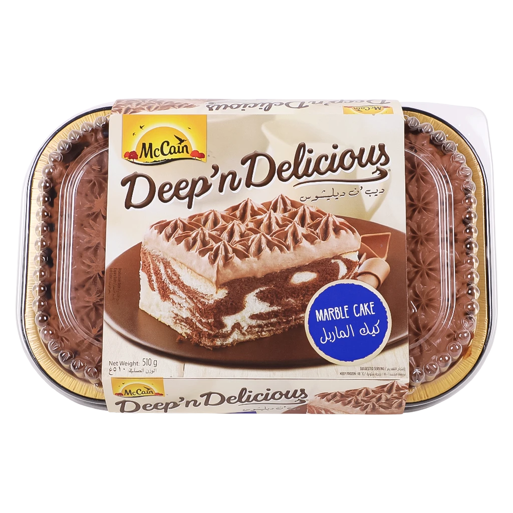 McCain Deep' n Delicious Frozen Marble Cake 510GM