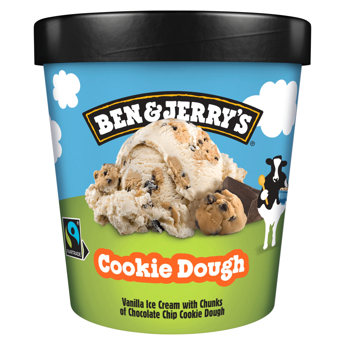 Ben & Jerry's Cookie Dough Vanilla Ice Cream with Chunks of Chocolate Dough 465ml