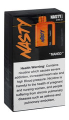 Nasty Bar Rechargeable Disposable Vape Mango Flavor (20mg/ml)